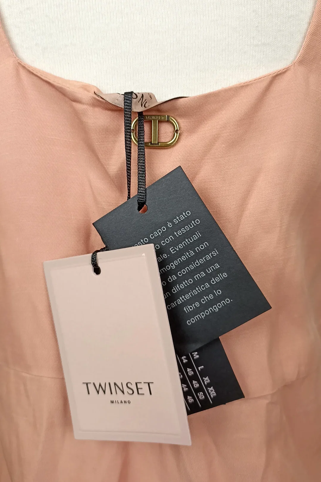 Twinset Milano Damenetuitkleid lachs Gr. XS – Bild 4