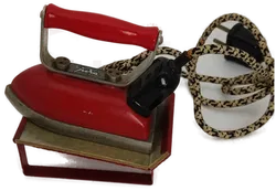 Antikes Vintage mini Reise Bügeleisen, Marke Jura - Bild 4