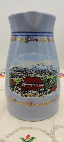 Lilien Porzellan Krug mit 2 Bechern 'Schneeberg' | Retro-Charme – Vorschau 5
