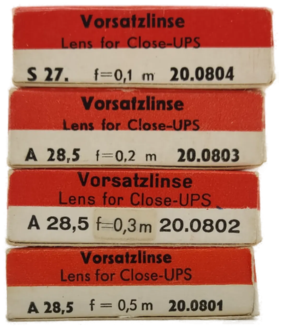 4 Zeiss Ikon Carl Zeiss Nahlinsen Aufsteckfassung A28,5 - Bild 1