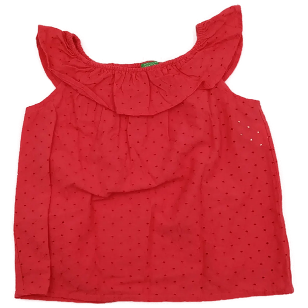 United Colors of Benetton Kindershirt rot Gr. S - Bild 1