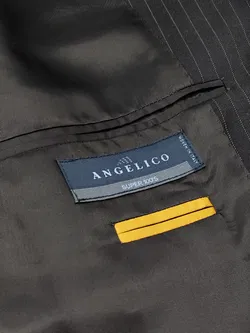 Angelico Herren Sakko, schwarz - Gr. S - Bild 5