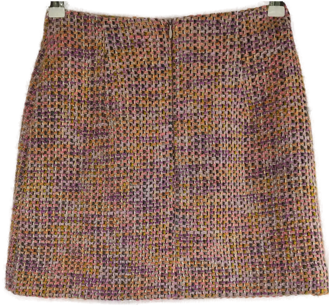 Damenrock EUR 34 Aus Mischfaser | Herbstlicher Tweed-Look – Bild 2