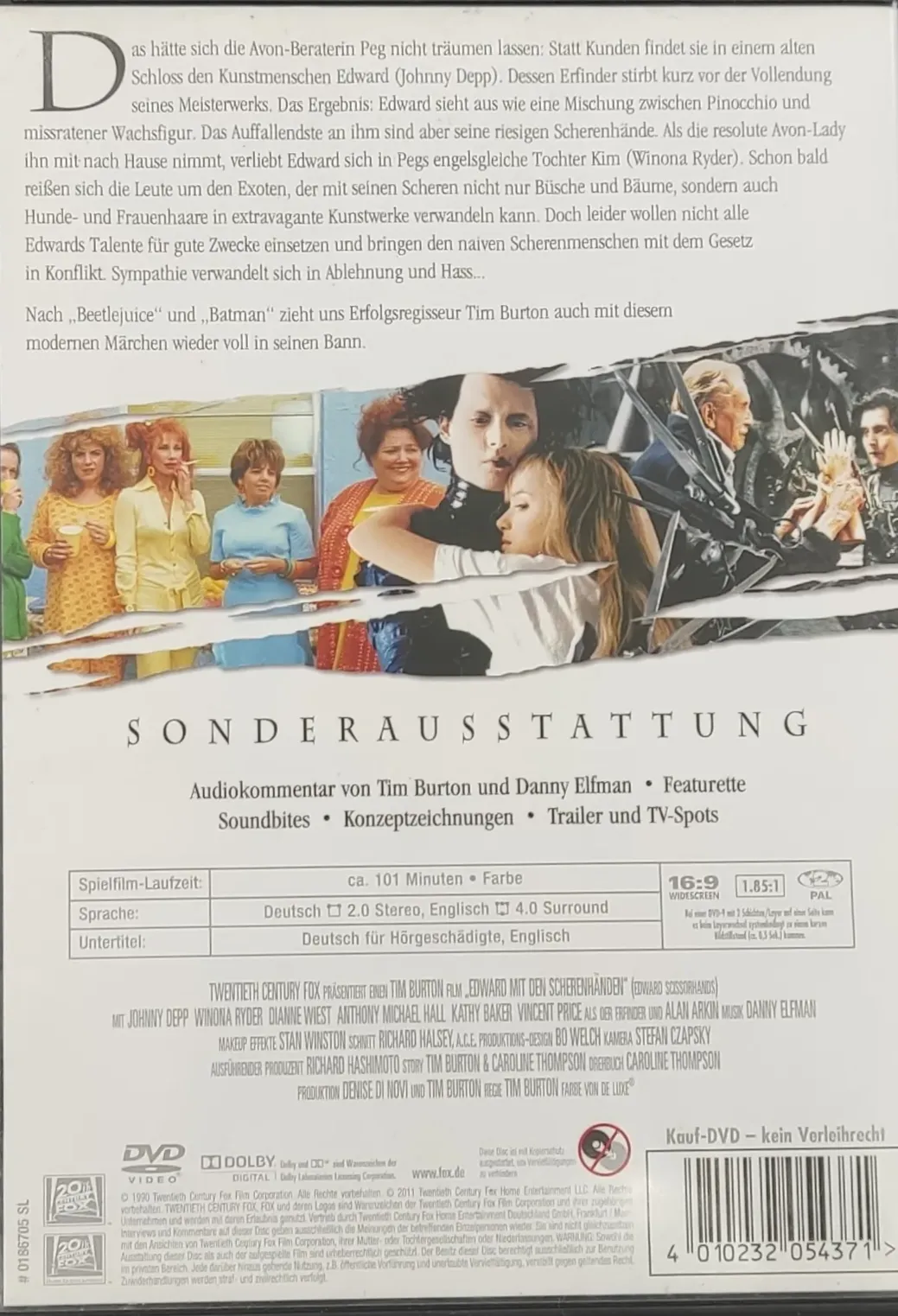 DVD "Edward mit den SCHERENHÄNDEN" mit Johnny Depp – Bild 2