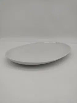 Lilien Porzellan - Große Vorlegeplatte weiß - Bild 1