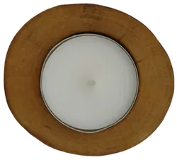 Teelichthalter aus Naturholz - Bild 2