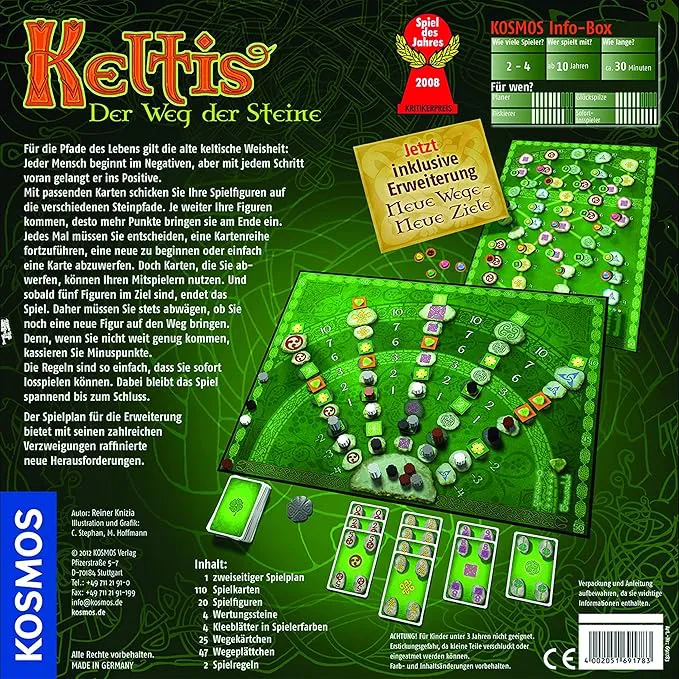 Keltis – Der Weg der Steine (Kosmos) | Brettspiel inkl. Erweiterung | Spiel des Jahres 2008 – Bild 2