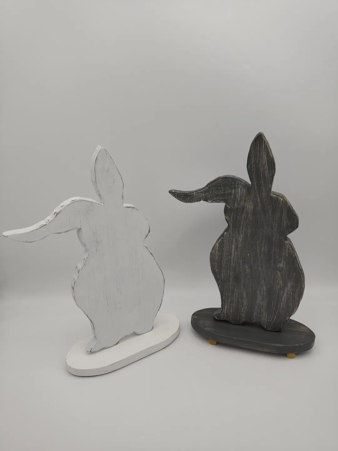 Holz-Osterhasen Schabby Chic - Bild 1