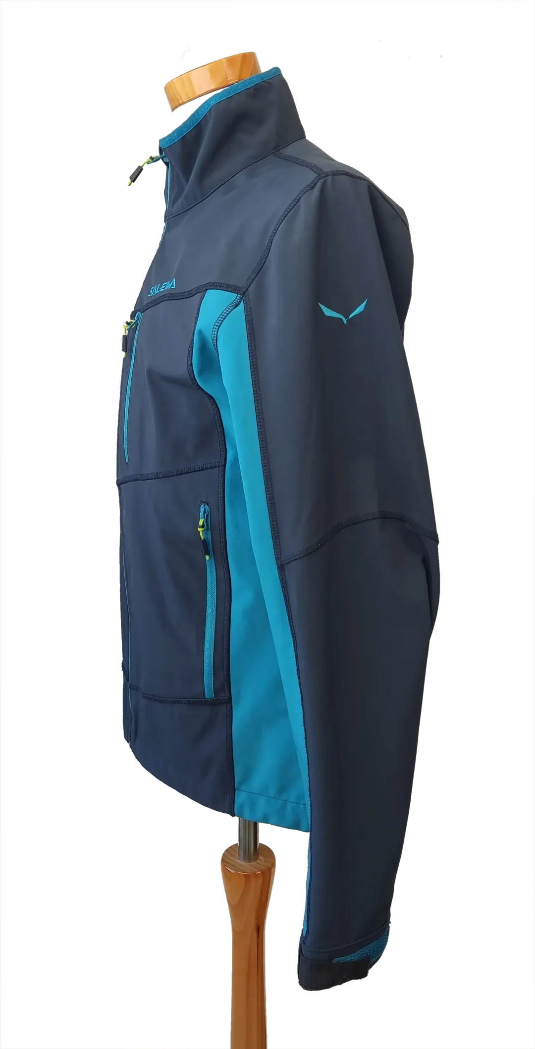 Salewa Herren Softshelljacke,schwarz/türkis - Gr. 48/M – Bild 2
