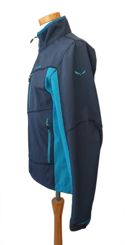 Salewa Herren Softshelljacke,schwarz/türkis - Gr. 48/M - Bild 2