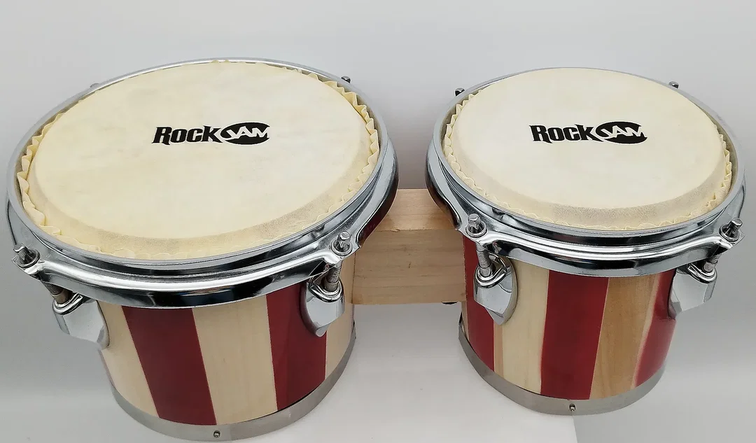 Holzbongos mit Tasche | Für Jam-Sessions – Bild 2