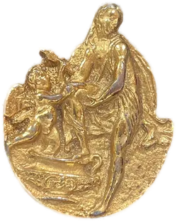 Brosche mit christlichem Motiv Modeschmuck - Bild 1