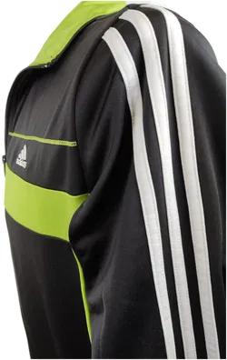 Adidas Kinder Jacke schwarz/grün Gr. 176 - Bild 3