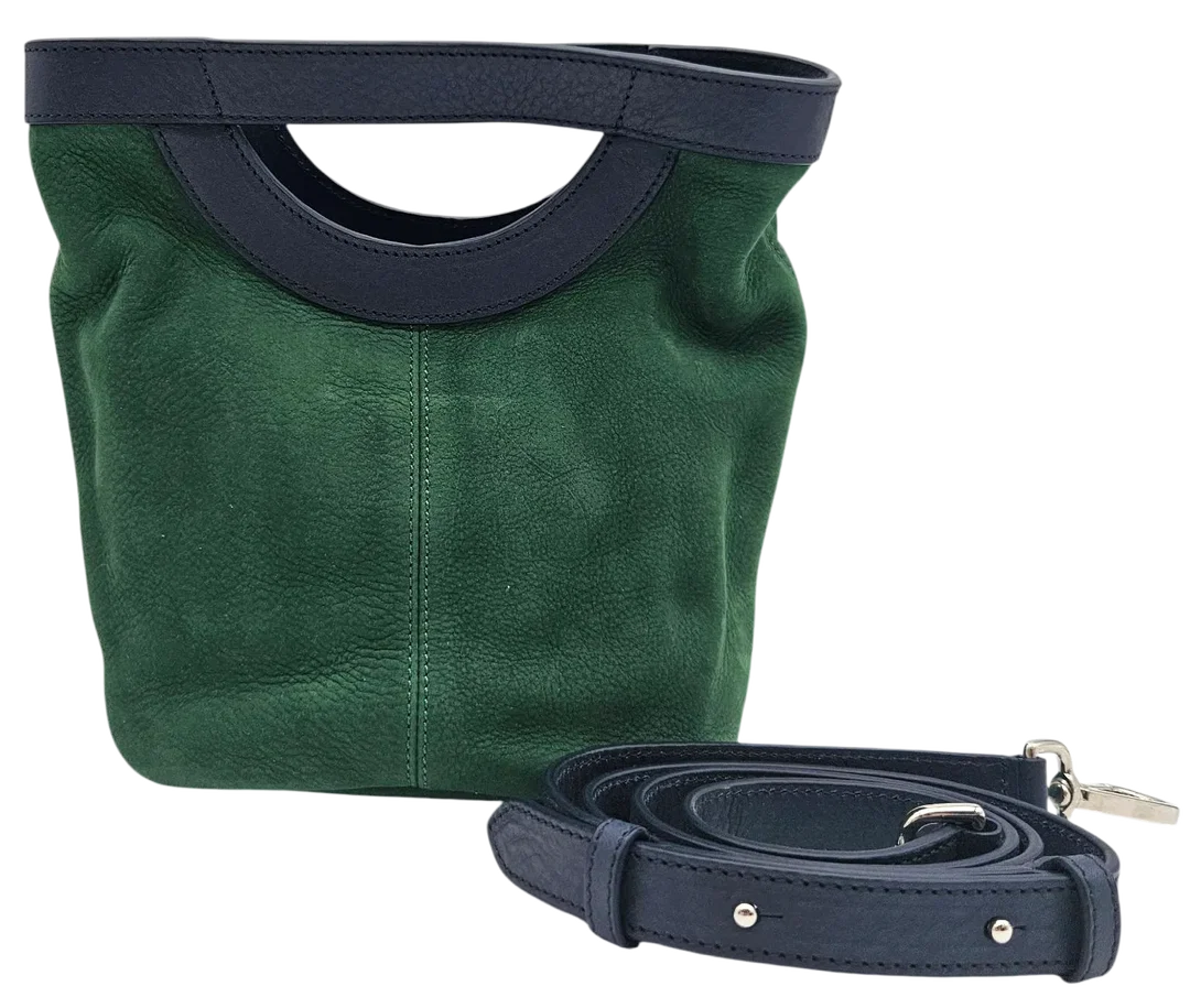 Max V. Koenig Damen Handtasche, grün/marine - Höhe ca. 22 cm  - Bild 4