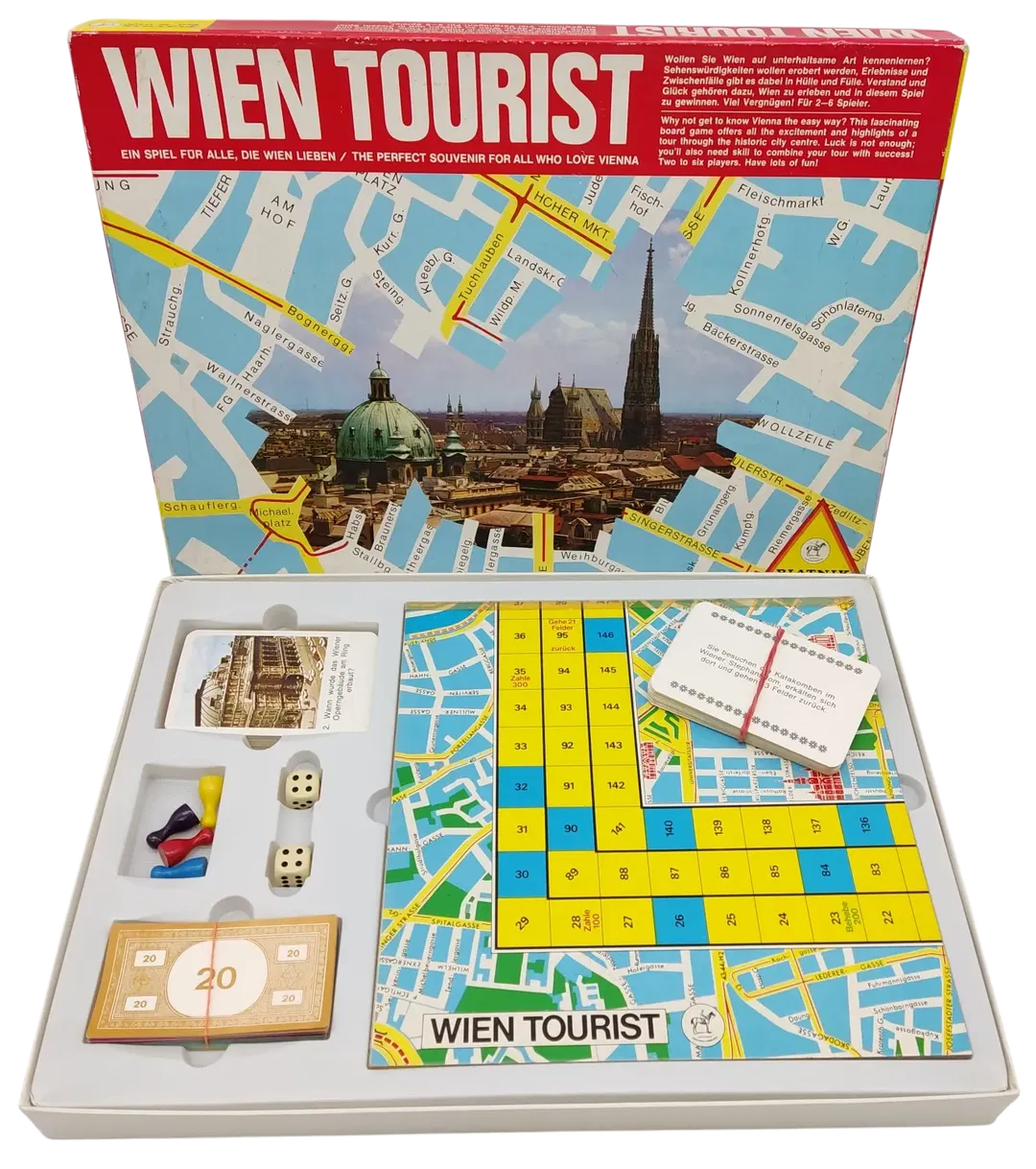 WIEN TOURIST - Vintage Gesellschaftsspiel - Piatnik  - Bild 1