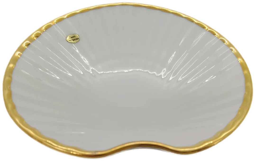 Bavarian Porcelain GENUINE Seifen Schale aus Porzellan mit Goldrand – Bild 2
