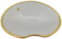 Bavarian Porcelain GENUINE Seifen Schale aus Porzellan mit Goldrand - Bild 2