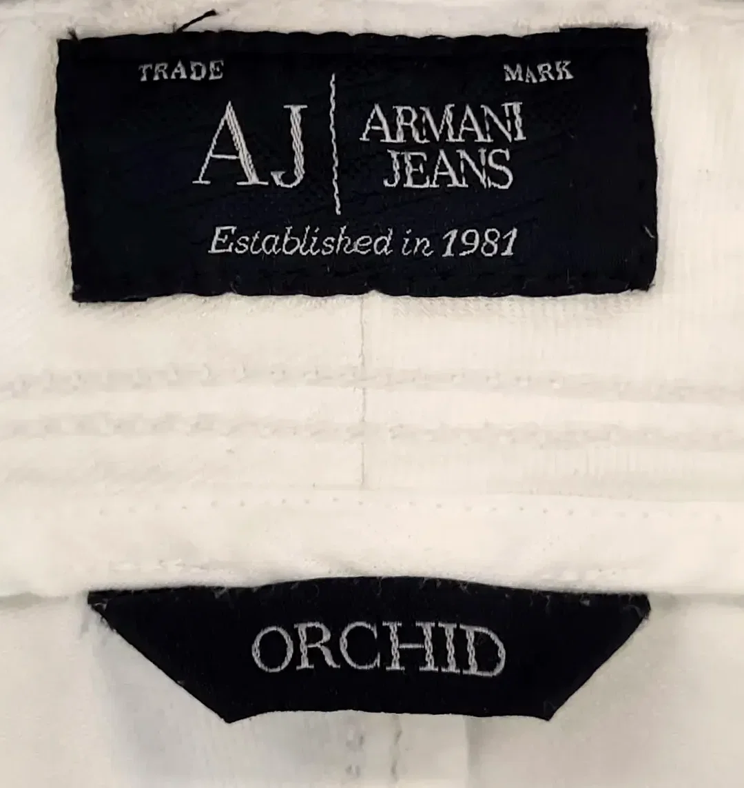 Armani Jeans "Orchid" Damen weiß Gr. L – Bild 5