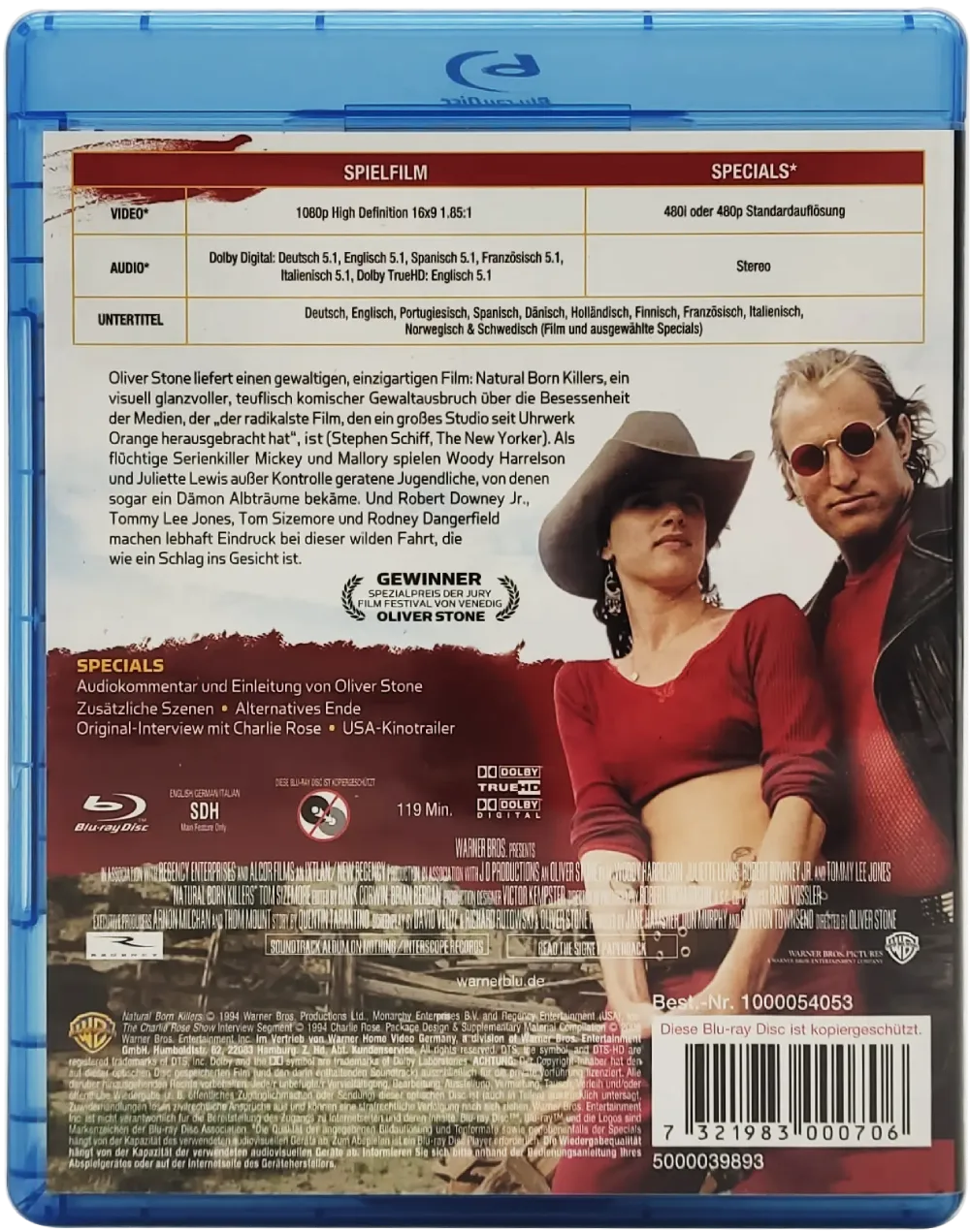 Blu-Ray "Natural Born Killers" mit Juilette Lewis und Woody Harrelson – Bild 2