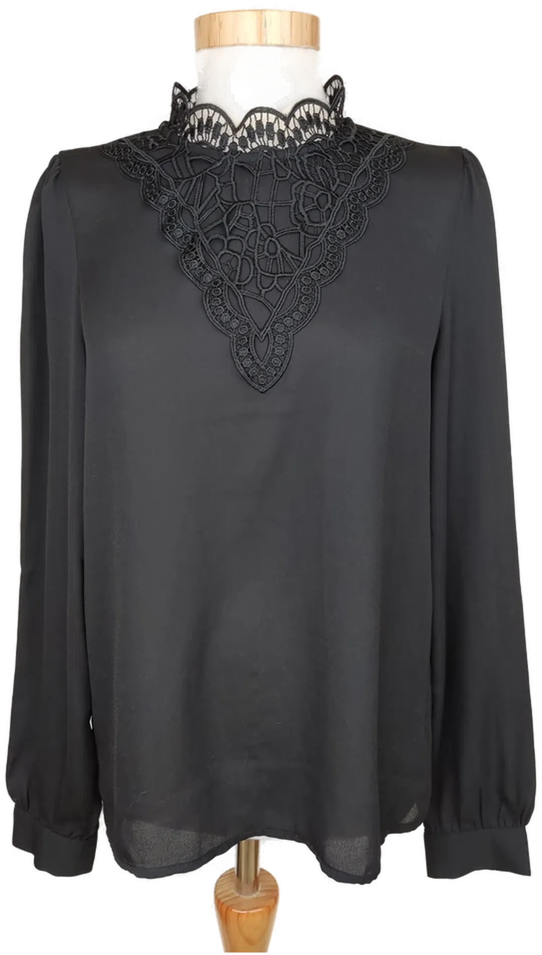 Vero Moda Damen Bluse mit Spitze schwarz - S/36 - Bild 1