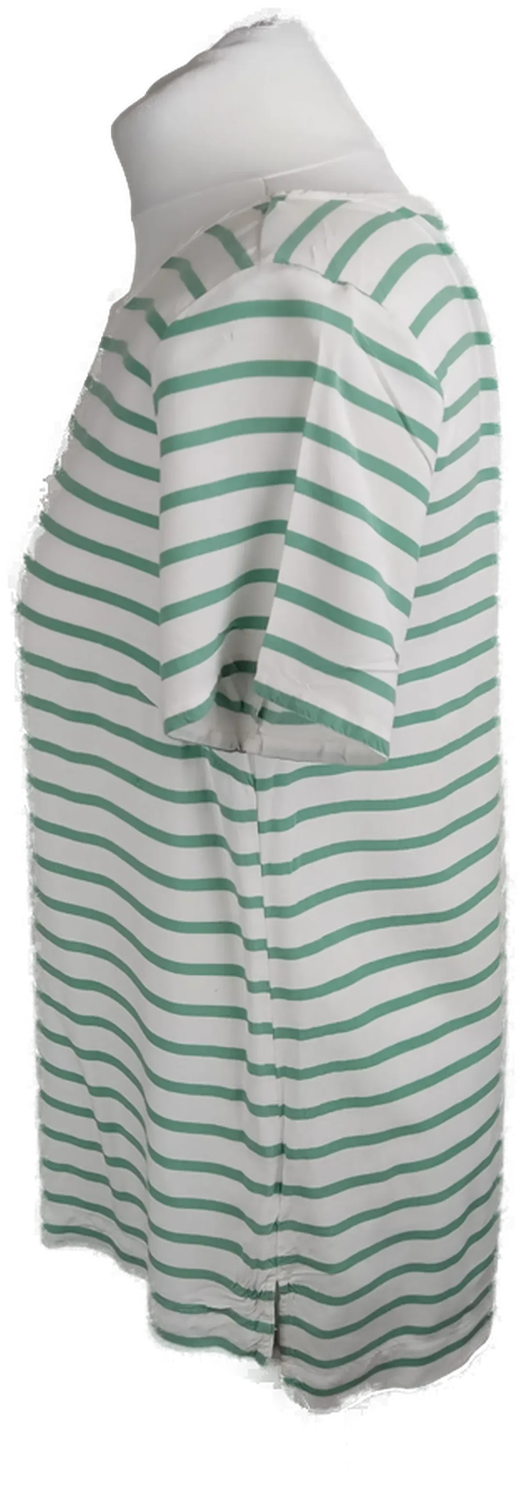 H&M Damen-Shirt aus Viskose, Grün-Weiß Gestreift | Sommerlook – Bild 2