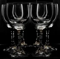 Finest Pewterware Weingläser mit Zinn-Weinlaubfuß, 6er-Set - Bild 4