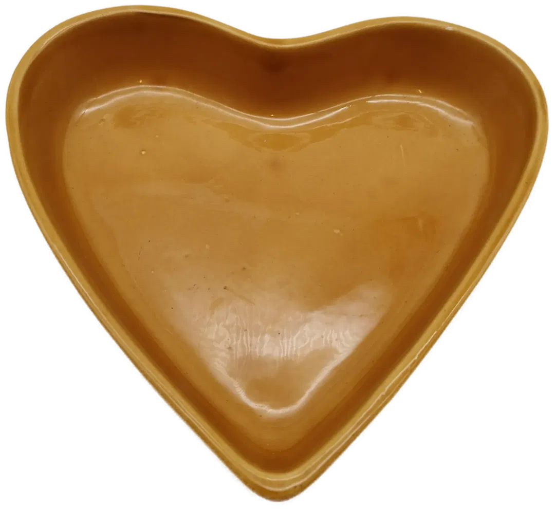 Herzförmige Auflaufform Keramik - 22 x 21 x 4,5 cm - Bild 4