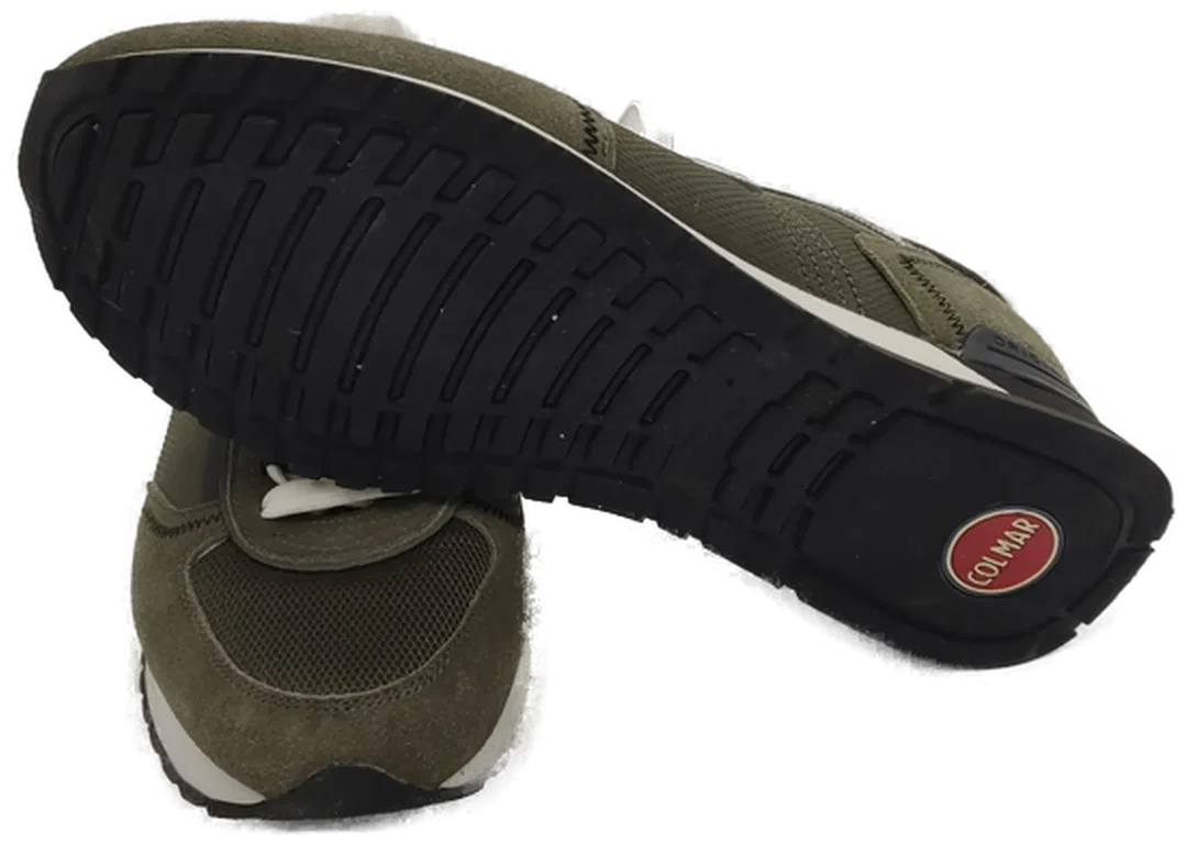 COLMAR Travis Sport militärgrüner Herrenschuhe Sneakers, Lederschnürsenkel – Bild 2