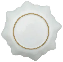 Weihnachtsteller blau gemustert - Bild 3