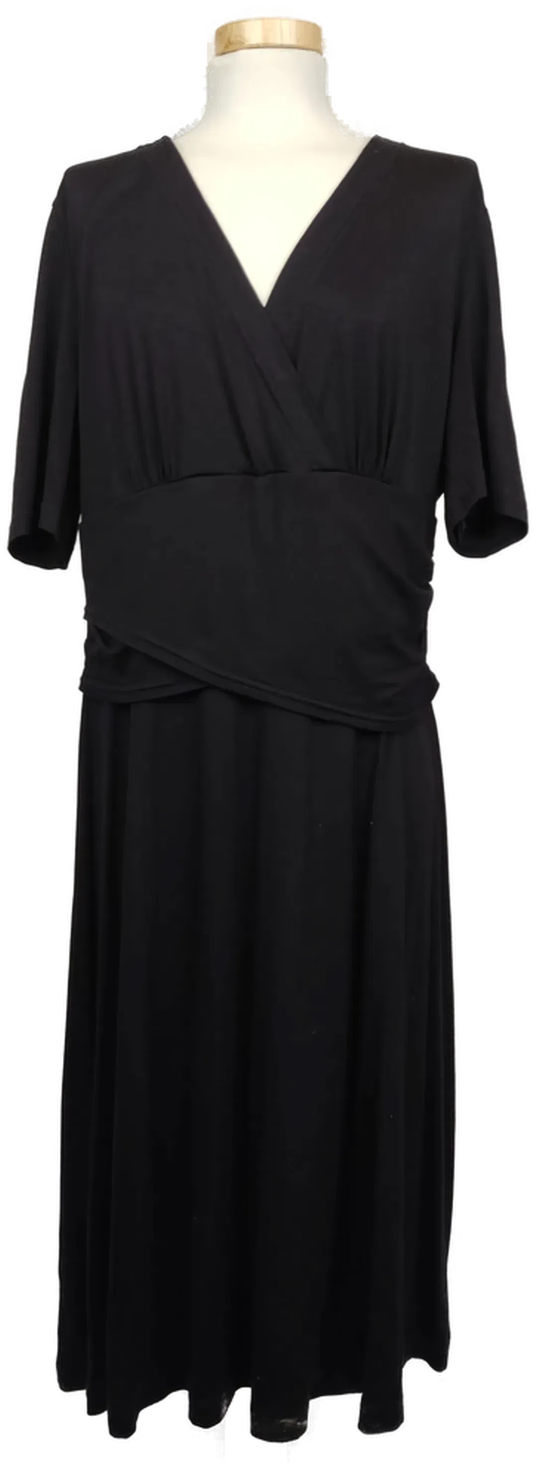 Kapalua Damenkleid midi Wickeloptik schwarz - XXL/44 - Bild 4