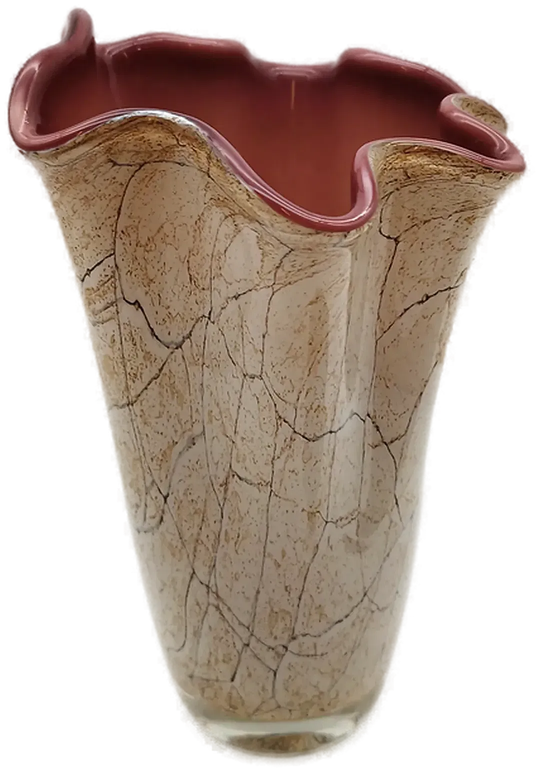 Vase, Glashütte Jozefina Krosno Mundgeblasen | Polnisches Unikat - Bild 1