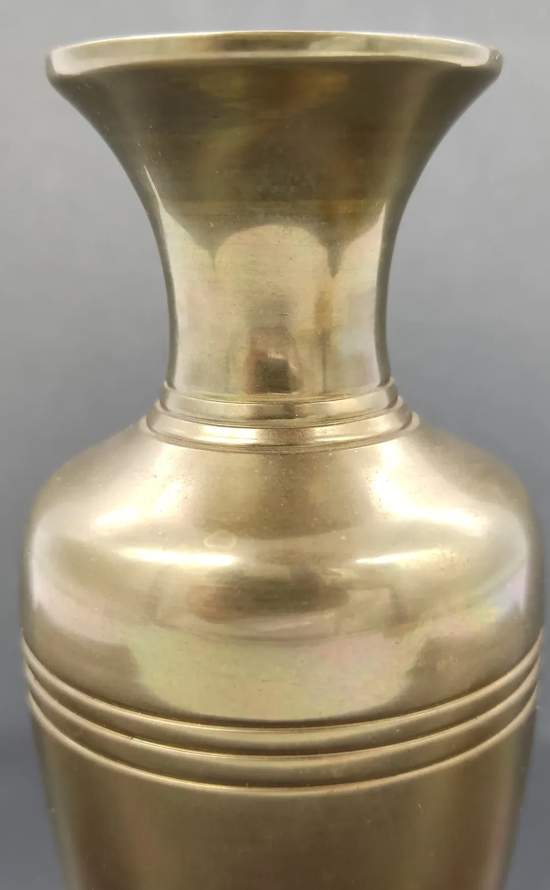 Vintage Metall Vase Höhe ca 12cm Ø ca 4cm  – Bild 2