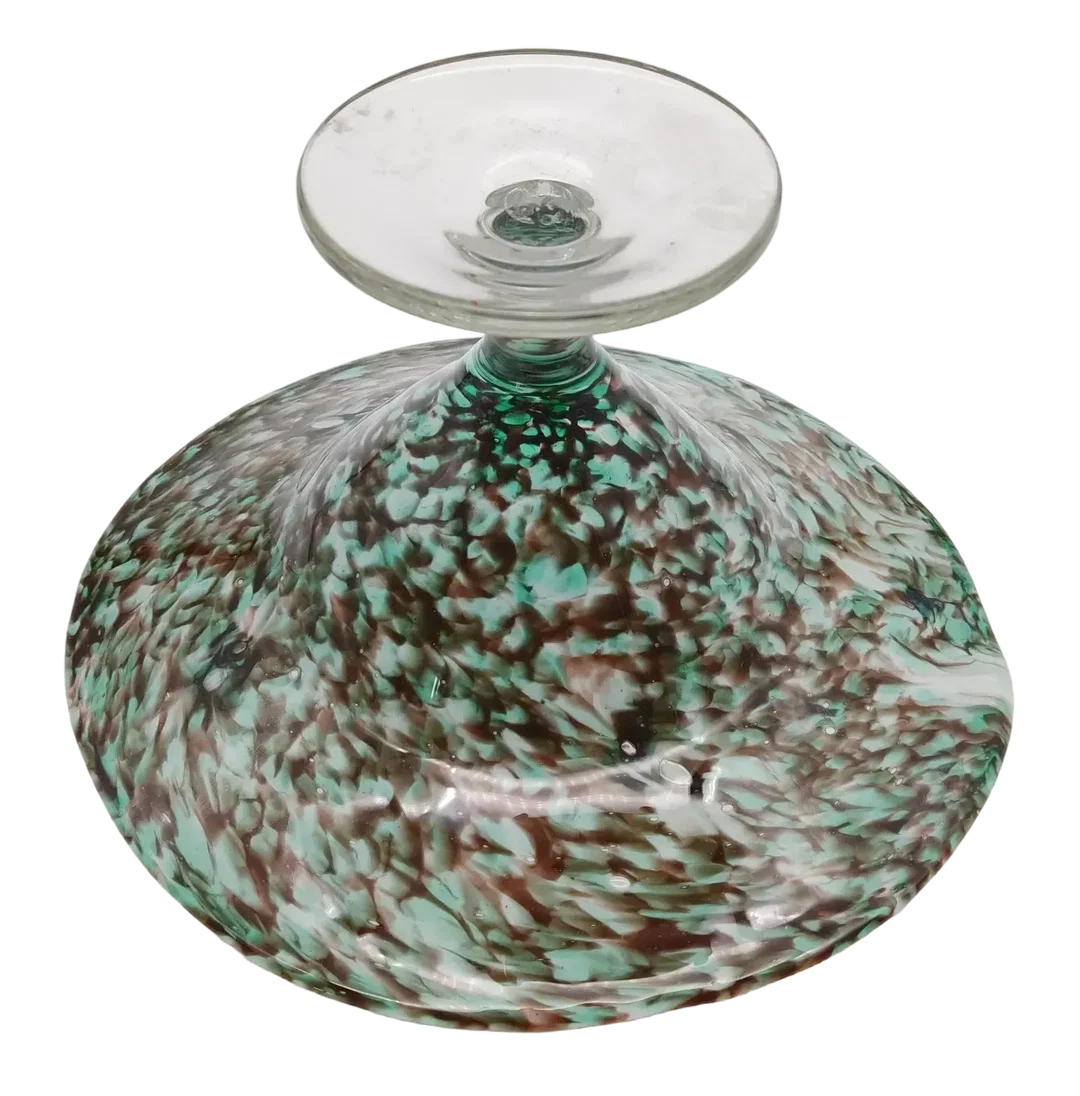 Dekorative Glas-Schale, grau/grün – Bild 3