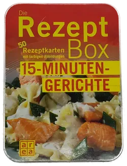 Die Rezept Box 50 Rezeptkarten mit färbigen Abbildungen 15 Minuten Gerichte - Bild 1