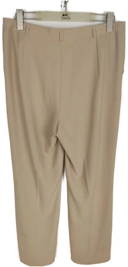 Hose, lang mit Gummizugbundeinsatz, beige mit Taschen, Größe L (geschätzt) - Bild 2
