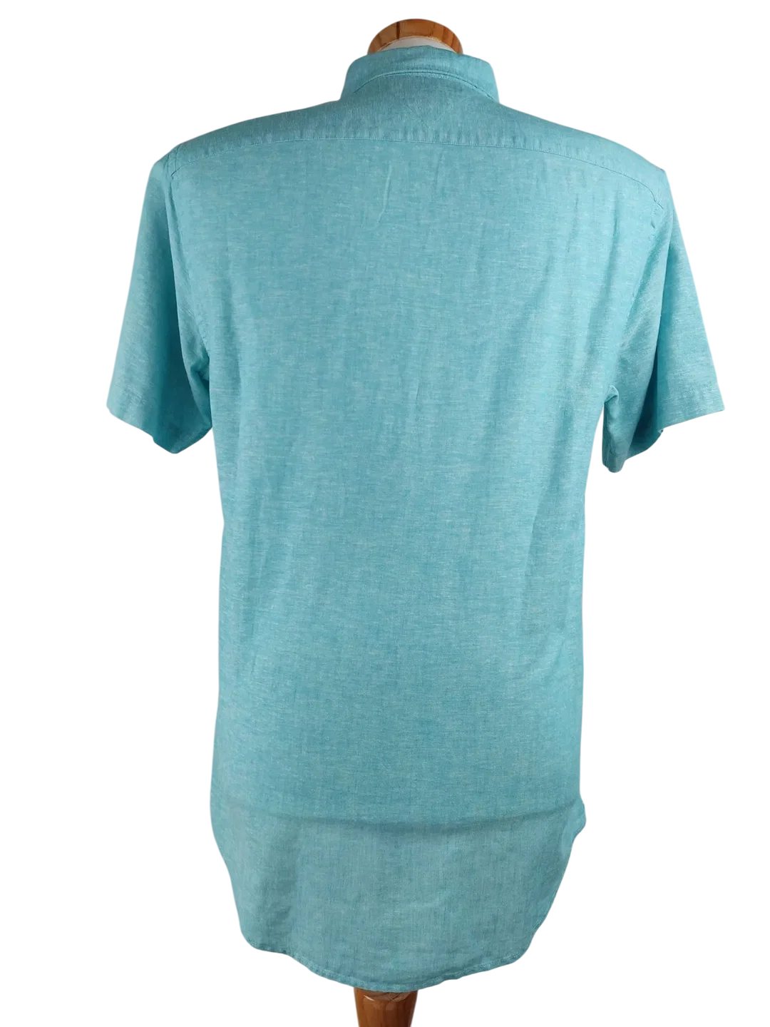 Tommy Hilfiger Herren Kurzarmhemd, blau - Gr. S – Bild 2