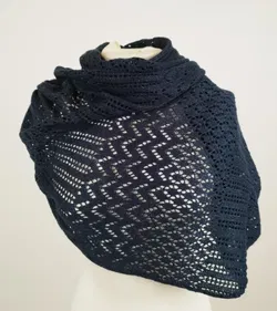 Glitzernder Infinity-Strickschal - bemustert / ca. 180cm  - Bild 3