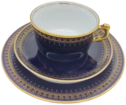 Porzellan-Gedeck Vergoldet | Sammlerstück - Bild 1