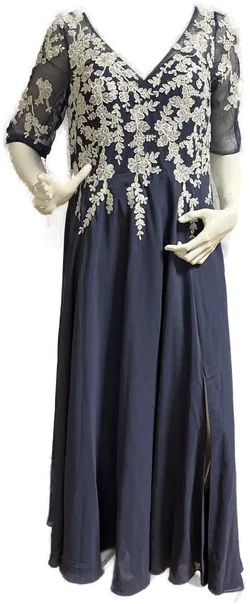 JJsHOUSE Abendkleid Hochzeit Damen mit Seitenschlitz (Größe siehe Bilder) - Bild 1