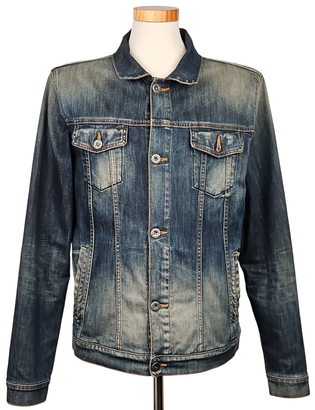HUGO BOSS Herren Jeansjacke, blau - Gr. XXL  - Bild 1