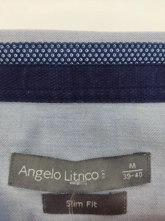 Angelo Litrico Herrenhemd hellblau - M (Slim fit) - Bild 4