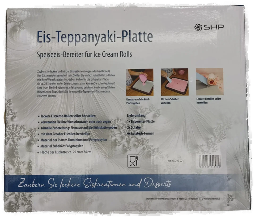Eis-Teppanyaki-Platte  Originalverpackt | Kreative Eisküche – Bild 2