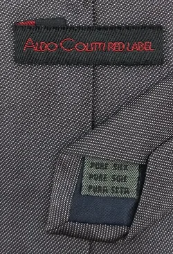 Aldo Colitti Red Label Herren Seidenkrawatte grau  – Vorschau 3