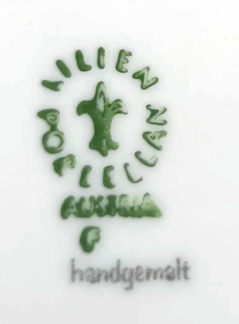 Lilienporzellan Austria - Alpenflora Glühweinkrug/Wasserkrug groß – Bild 8
