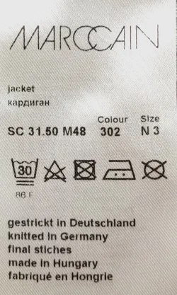 Marc Cain Damen Bluse weiß mit Schmetterlingsmuster Gr. M - Bild 4