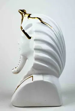  Ägyptische Porzellan „Büste“, Pharao - Bild 2