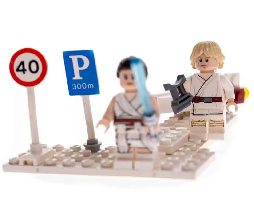 LEGO Star Wars Luke Skywalker & Rey Minifigur mit Lichtschwert - Bild 4