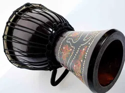 Djembe Trommel Handbemalt – 30 cm hoch, Ø 20 cm - Bild 3