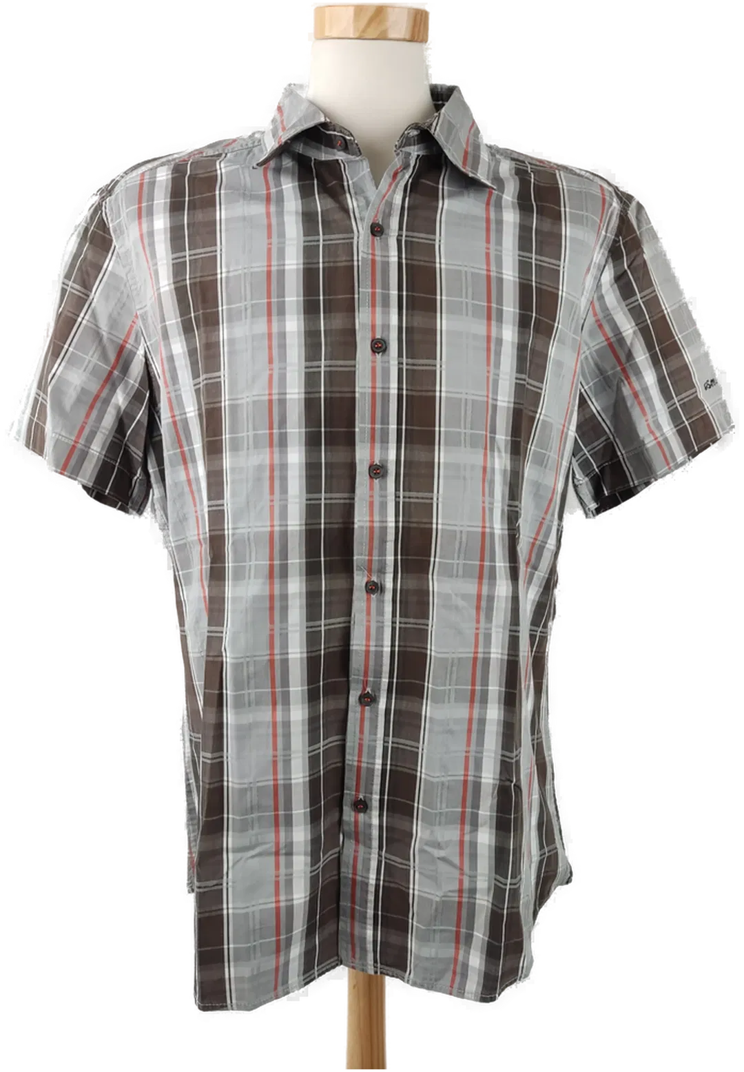 Esprit Herrenhemd kariert mehrfarbig - Gr. XXL - Bild 4