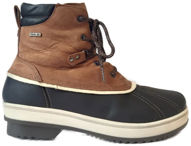 Polaris Herren Snowboot Lederkombination, braun/schwarz - Gr. 42 – Bild 2